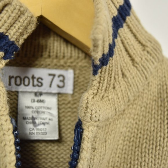 Full zip knit sweater 3-6M Roots - Picture 7 of 8